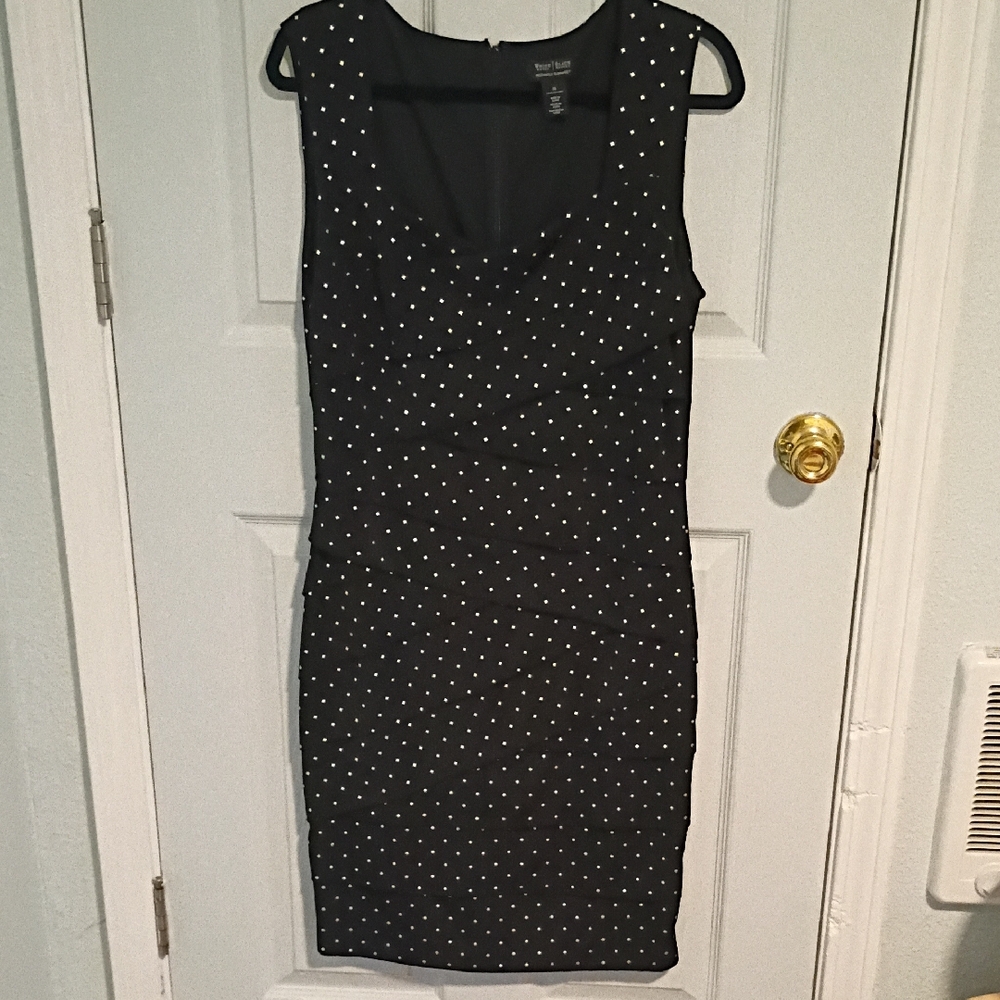 White House Black Market Black and White Mini Dress
